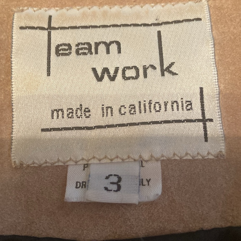 Leather Fringe Jacket By Team Work Pockets Nice Stitching Western Cowgirl Ranch - Picture 13 of 16